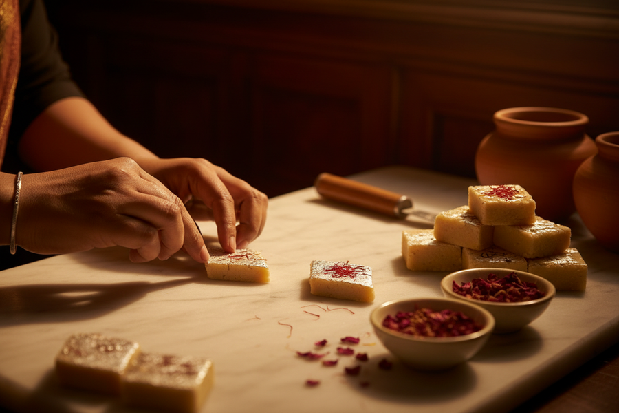 Aditi Sweets crafting process